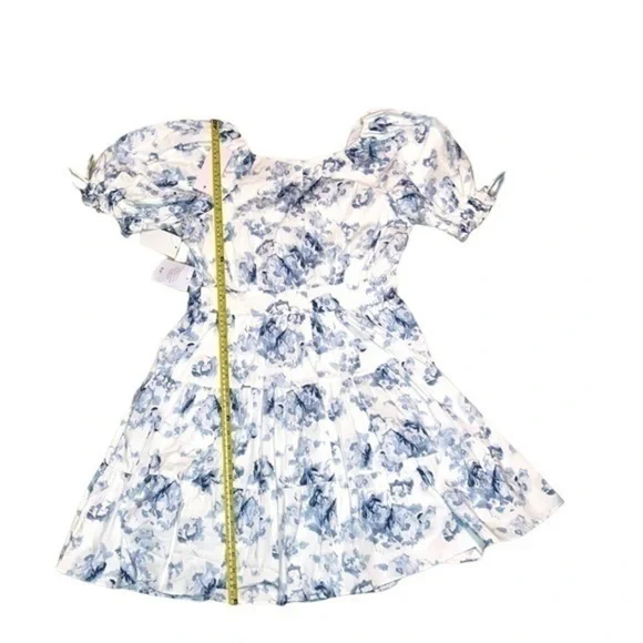 Rachel parcel blue Ashley blue floral dress nwt